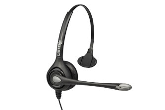 The LA-452 from Listen Technologies features a built-in boom mic and earpiece for hands-free communication, and the over-the-head design makes it easy and comfortable to wear.